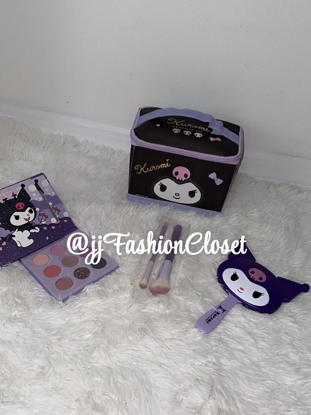 Hello Kitty Kuromi Lavender and Black Makeup Set